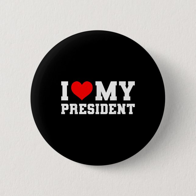 I Kärlek Min president Donald Trump 2024... Knapp (Framsida)