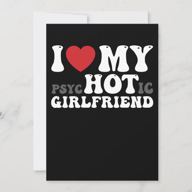 I Kärlek, min psykotiska flickvän... Inbjudningar (Framsida)