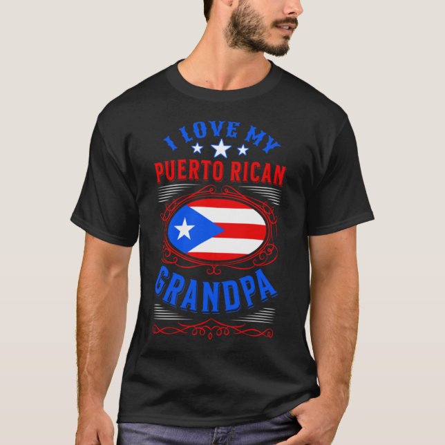 I kärlek min Puerto Rican morpa T Shirt (Framsida)