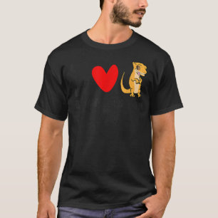 I Kärlek Min regniga drake Reptilpet Crested Gecko T Shirt