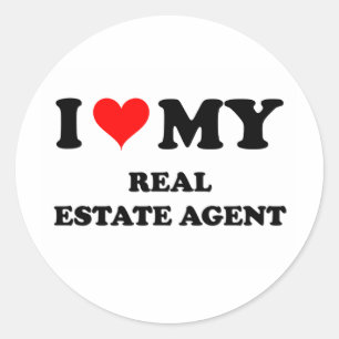 I Kärlek min riktiga Gods Agent Runt Klistermärke