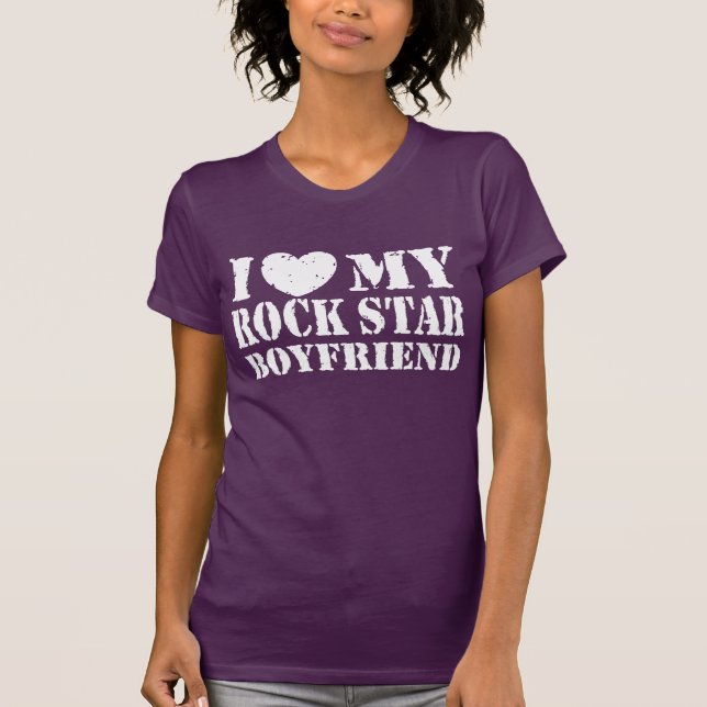I Kärlek Min Rockstjärna Boykompis T Shirt (Framsida)