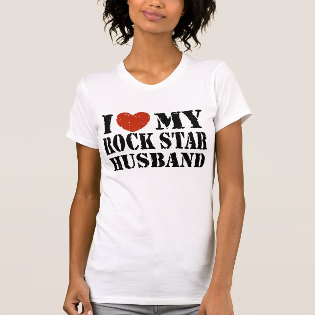 I Kärlek Min Rockstjärna Make T Shirt (Framsida)