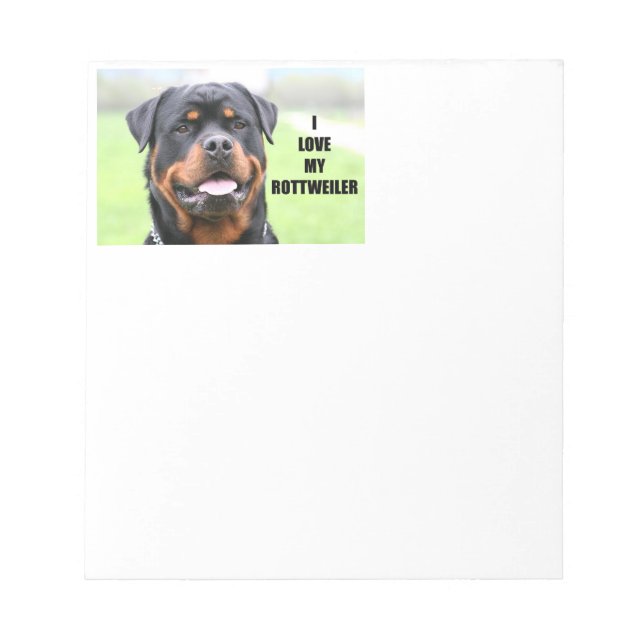 I Kärlek min Rottweiler Anteckningsblock (Framsida)