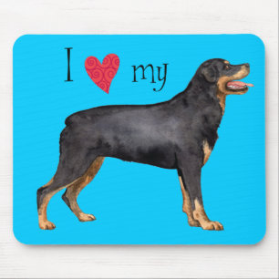 I Kärlek min Rottweiler Musmatta