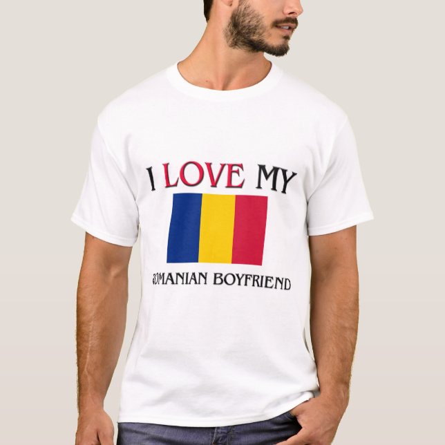 I Kärlek Min rumänska boyvän Tee (Framsida)