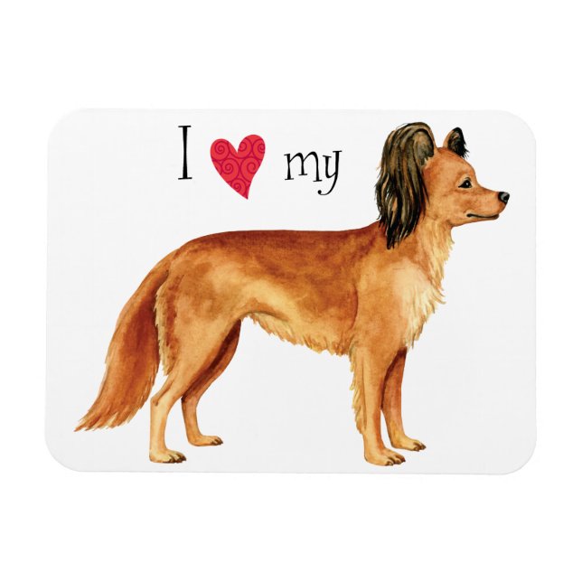 I Kärlek min ryska Leksak Magnet (Horisontell)