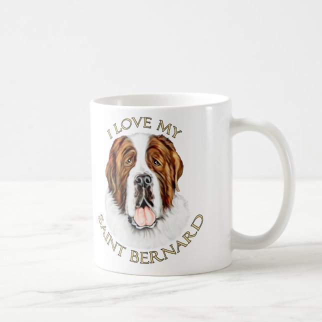 I Kärlek min Saint Bernard Kaffemugg (Höger)