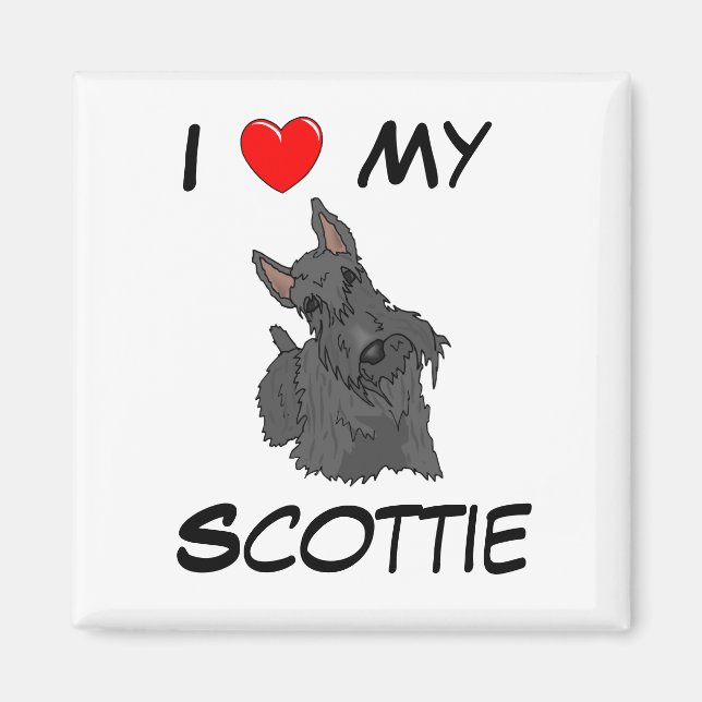 I kärlek min Scottie Magnet (Framsidan)