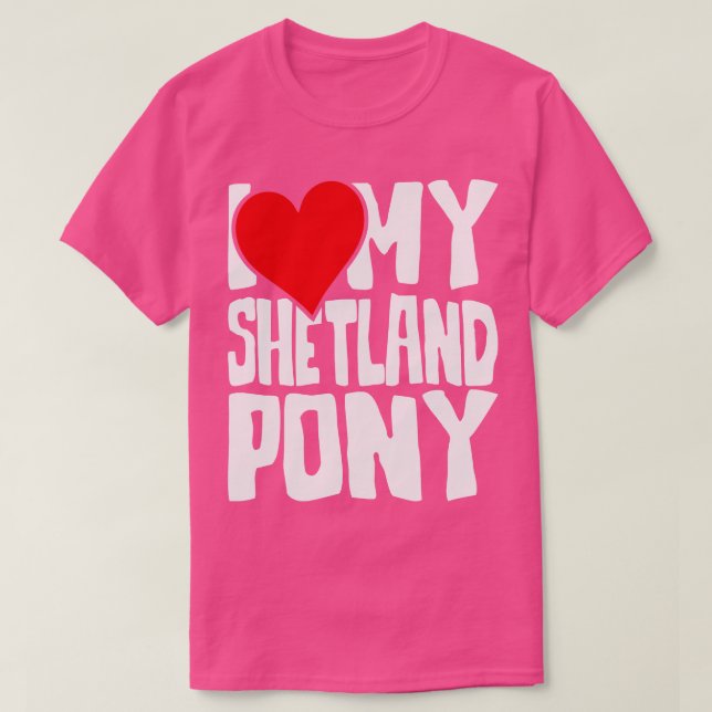 I kärlek min Shetland pony T Shirt (Design framsida)