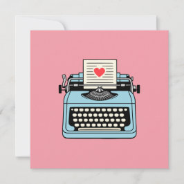 I Kärlek min skrivmaskin Julkort