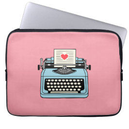 I Kärlek min skrivmaskin Laptop Fodral