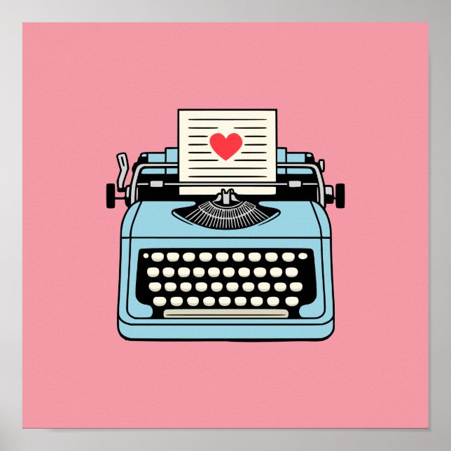 I Kärlek min skrivmaskin Poster (Framsidan)