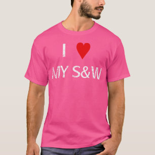I Kärlek min Smith och Wesson Funny Humous Gun 2Nd T Shirt