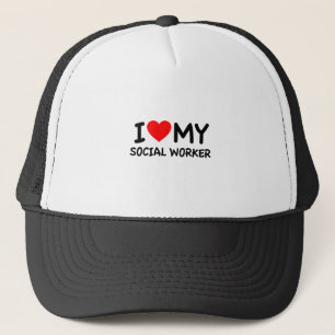 I kärlek min Social Worker Truckerkeps