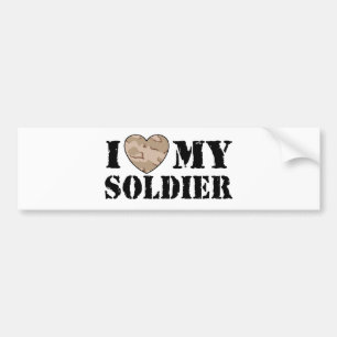 I Kärlek Min soldat Bildekal