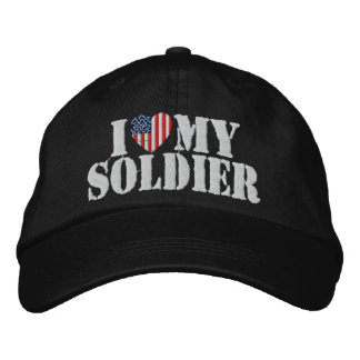 I Kärlek Min soldat Embroiderade Hat Broderad Keps