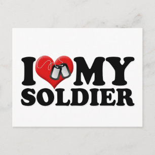 I Kärlek Min soldat Vykort