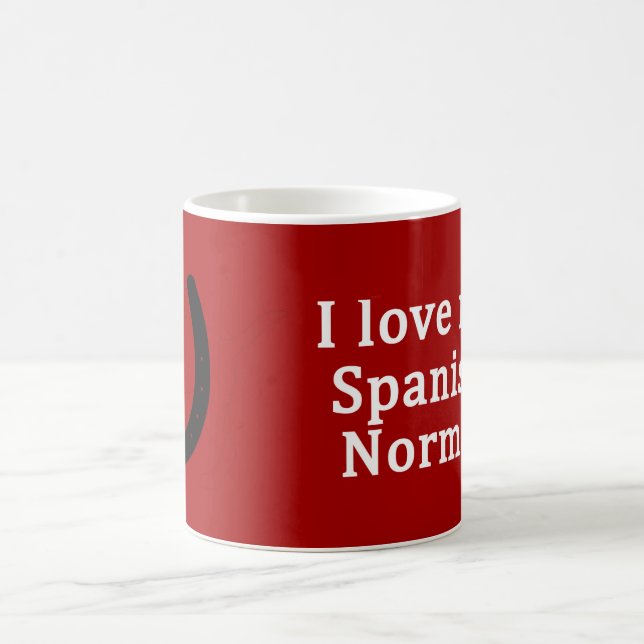 I Kärlek Min spanska-normanska häst Kaffemugg (Center)