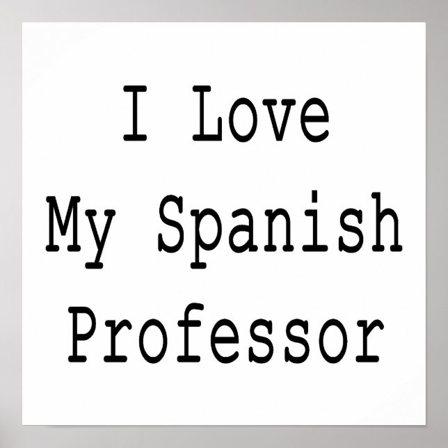 I Kärlek Min spanska professor Poster (Framsidan)