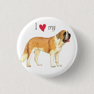 I Kärlek min St Bernard Knapp