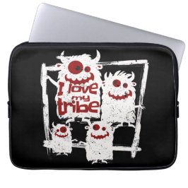 I Kärlek, min stam, underbara monsterfamiljen Hall Laptop Fodral