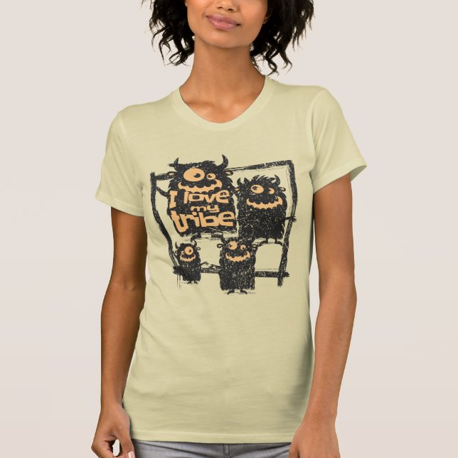 I Kärlek, min stam, underbara monsterfamiljen Hall T Shirt (Framsida)