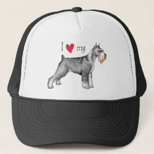 I Kärlek min Standard Schnauzer Truckerkeps
