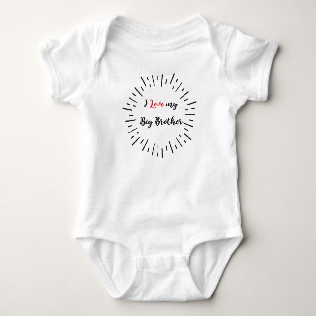 I kärlek min storebror Romper Tee Shirt (Framsida)