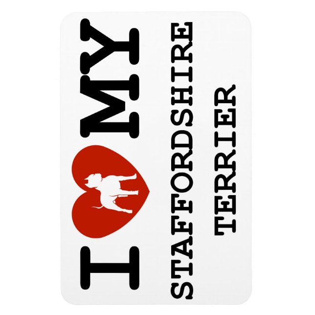 i kärlek, min stoverdshire skräckmagnet magnet (Vertikal)