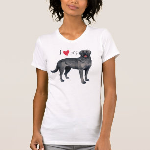I Kärlek min Svart lab Tee
