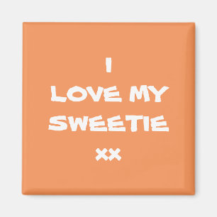 I KÄRLEK, MIN SVEETIE Modern Coola Cute Magnet