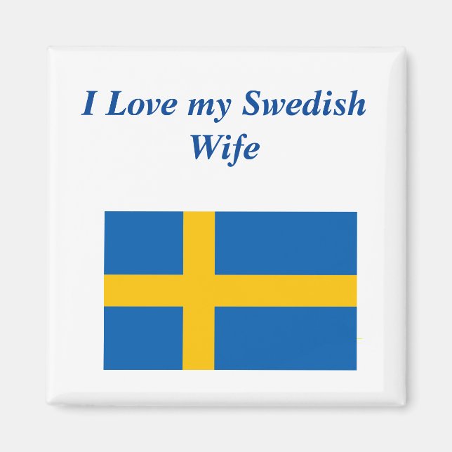 I Kärlek min svenska fru Magnet (Framsidan)