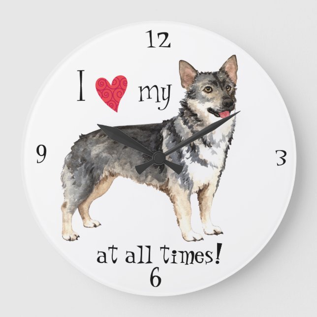 I Kärlek min svenska valhund Stor Klocka (Framsida)