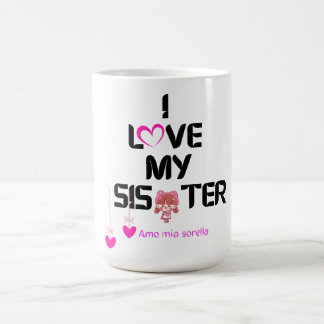 I Kärlek Min syster - Bilingual Heartfilt Design Kaffemugg
