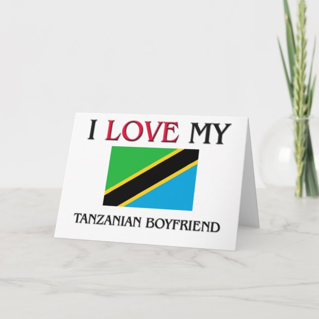 I Kärlek Min Tanzanian Boykompis Kort (Framsida)