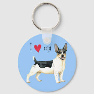 I Kärlek min Teddy Roosevelt Terrier Nyckelring