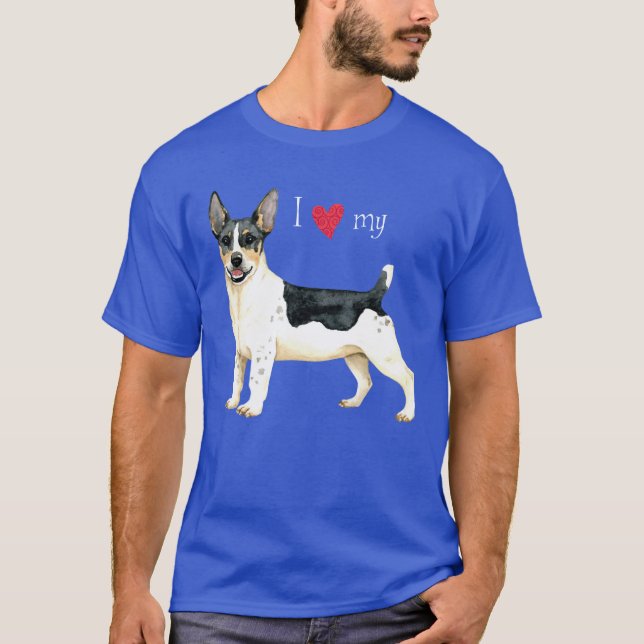 I Kärlek min Teddy Roosevelt Terrier T Shirt (Framsida)