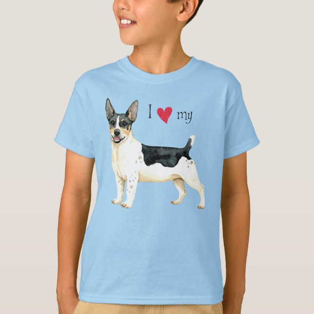 I Kärlek min Teddy Roosevelt Terrier T Shirt (Framsida)