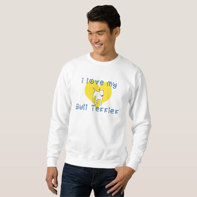 i kärlek, min tjur skräckare sweatshirt (Hel framsida)