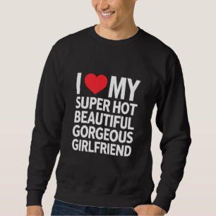 I Kärlek min Toppen Vackra Gorgous Girlkompis Lång Ärmad Tröja