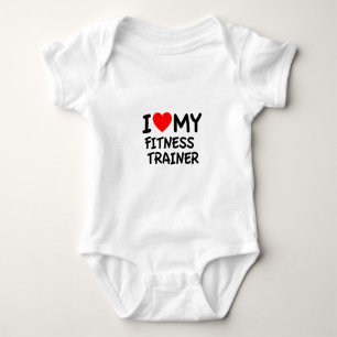 I kärlek min tränare för träning tee shirt