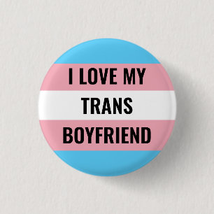 I Kärlek Min Trans Boykompis-knapp Knapp