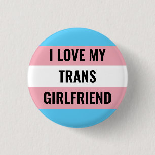 I Kärlek Min Trans Girlkompis-knapp Knapp