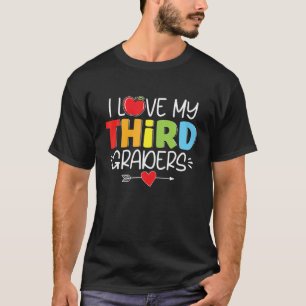I Kärlek, min tredje graders Roligt 3Rd Klass Lära T Shirt