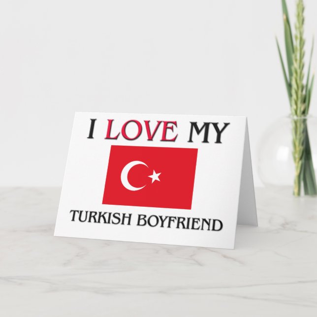 I Kärlek Min turkiska bojvän Kort (Framsida)