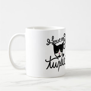 I kärlek min tuxie kaffemugg