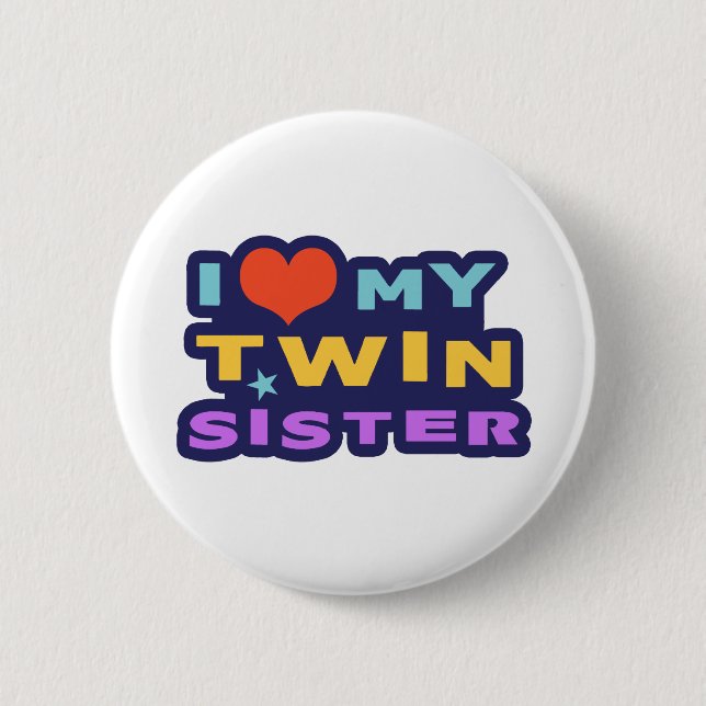I Kärlek min Twin-syster Knapp (Framsida)