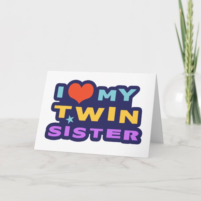 I Kärlek min Twin-syster Kort (Framsida)