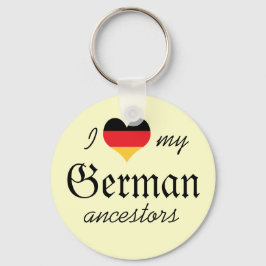 I kärlek min tyska förfäder-nyckelkedja nyckelring